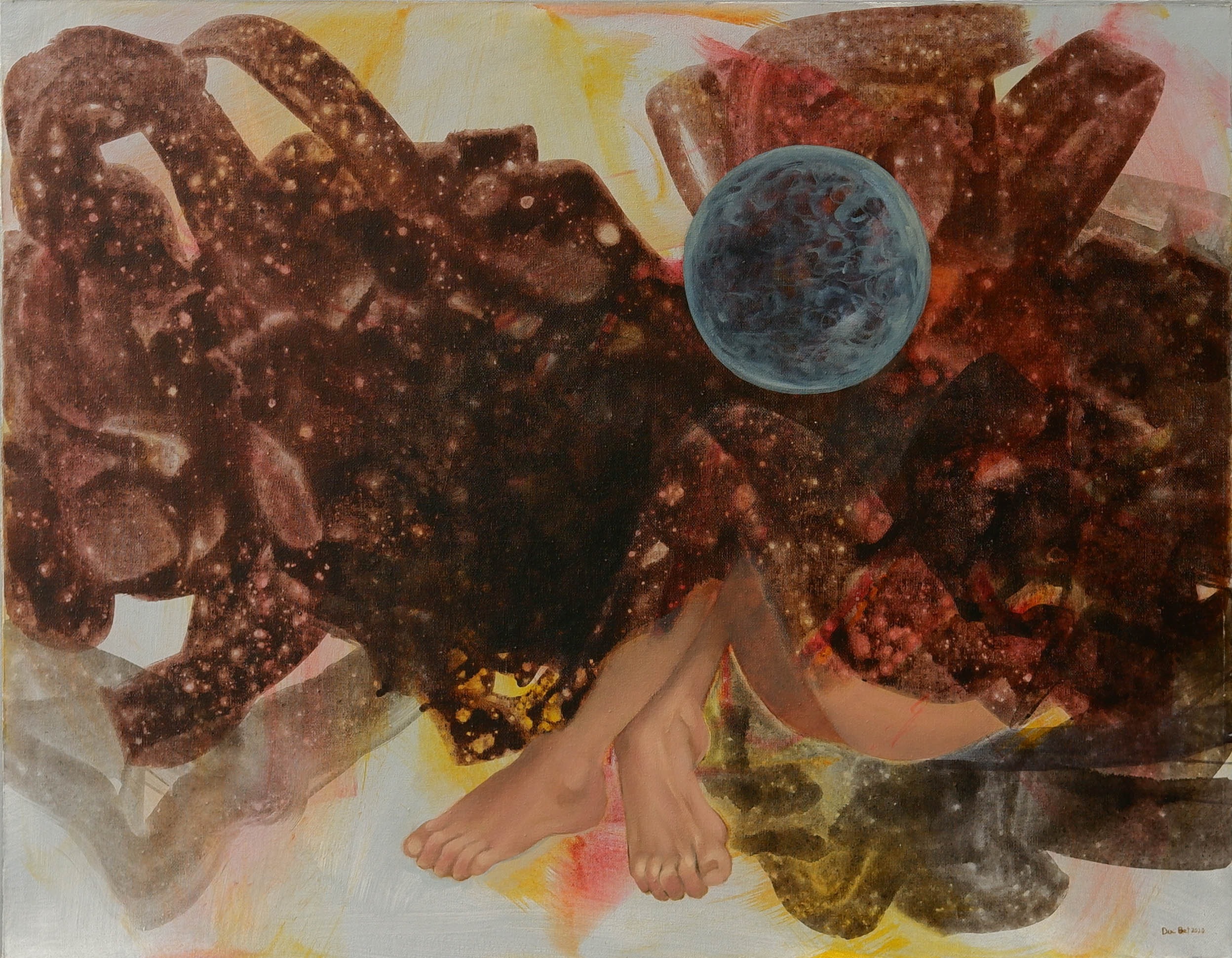 Weaving Dreams - Medium: Oil on canvas