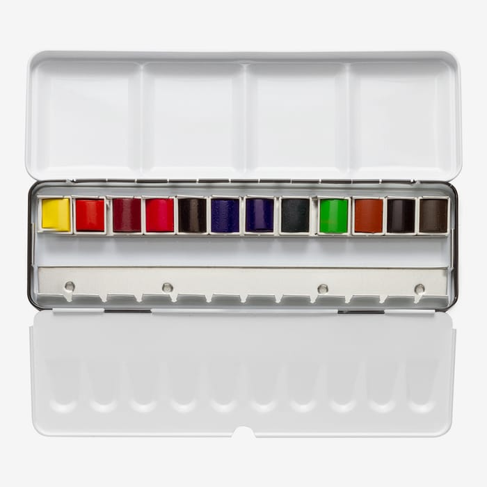 Màu nước Sennelier Aquarelle bộ 12 màu - Halfpan