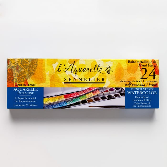 Màu nước Sennelier Aquarelle bộ 24 màu - Halfpan (3/3)